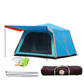 Outdoor Fully Automatic Aluminum Pole 3-4-5-8 People Double-Layer Thickening Rainstorm Field Camping Big Tent
